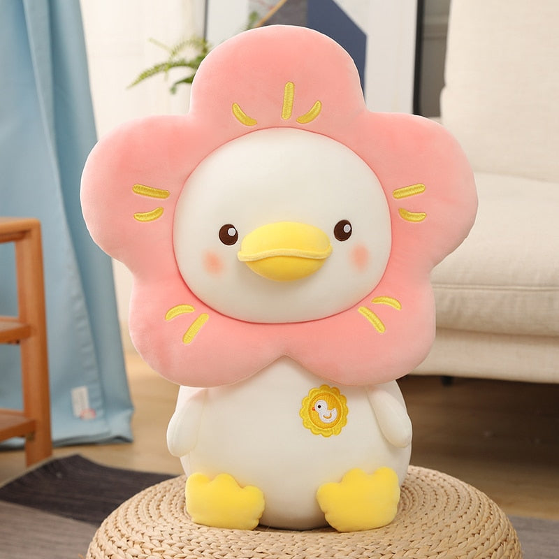Kawaii Flower Duck Plushie