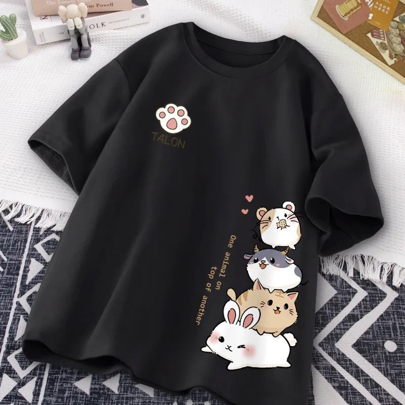 Cute Animal Stack T-Shirt