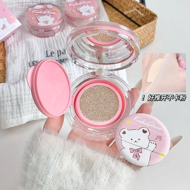 Compact powder with cartoon design on a white background