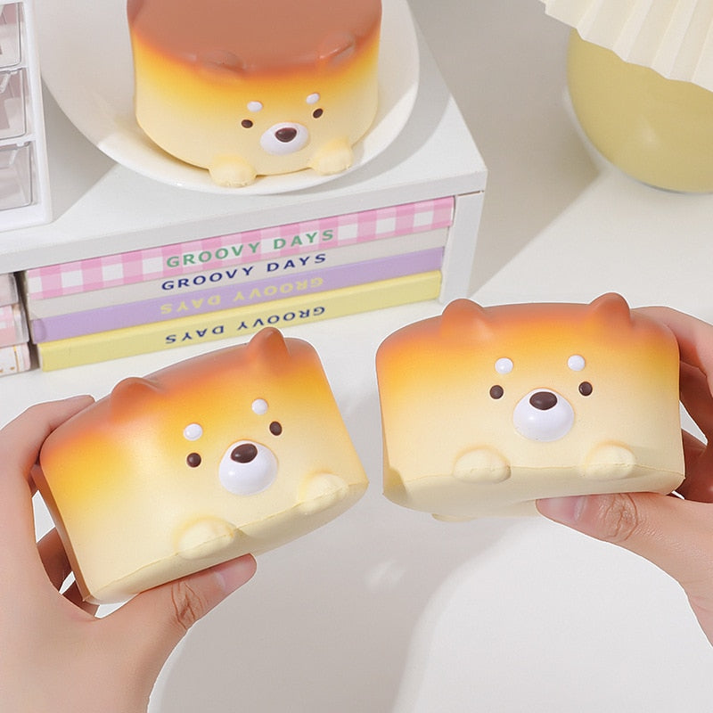 Kawaii Cheesecake Puppy Squish Toy