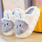 Kawaii Grey and White Plush Bunny Platform Slides