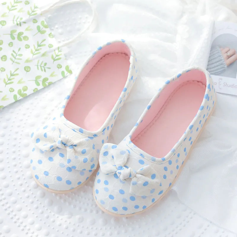 Lovely Polka Dot Slipper Shoes