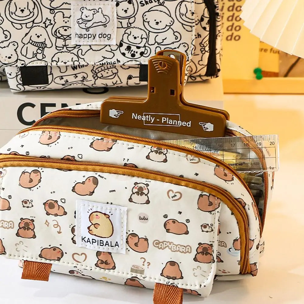 Kawaii Capybara Pencil Bag