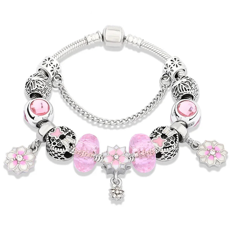 Kawaii Pink Charm Bracelets