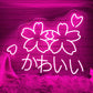 "Kawaii" Cherry Blossom Neon Sign