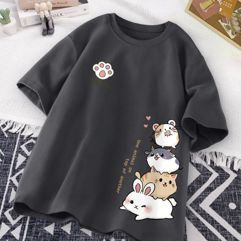 Cute Animal Stack T-Shirt