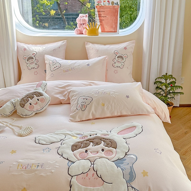 Kawaii Bunny Girl Bedding