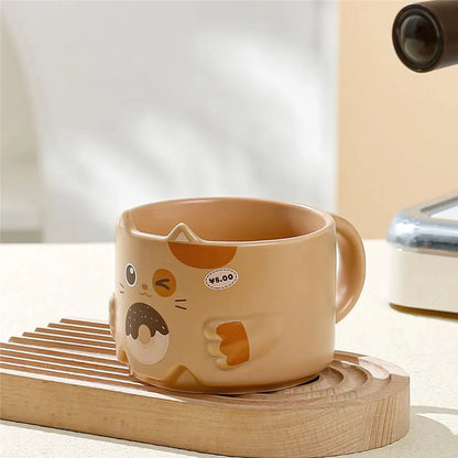 Stackable Cat & Bunny Mugs