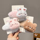 Bunny & Bear Plush Hair Clips