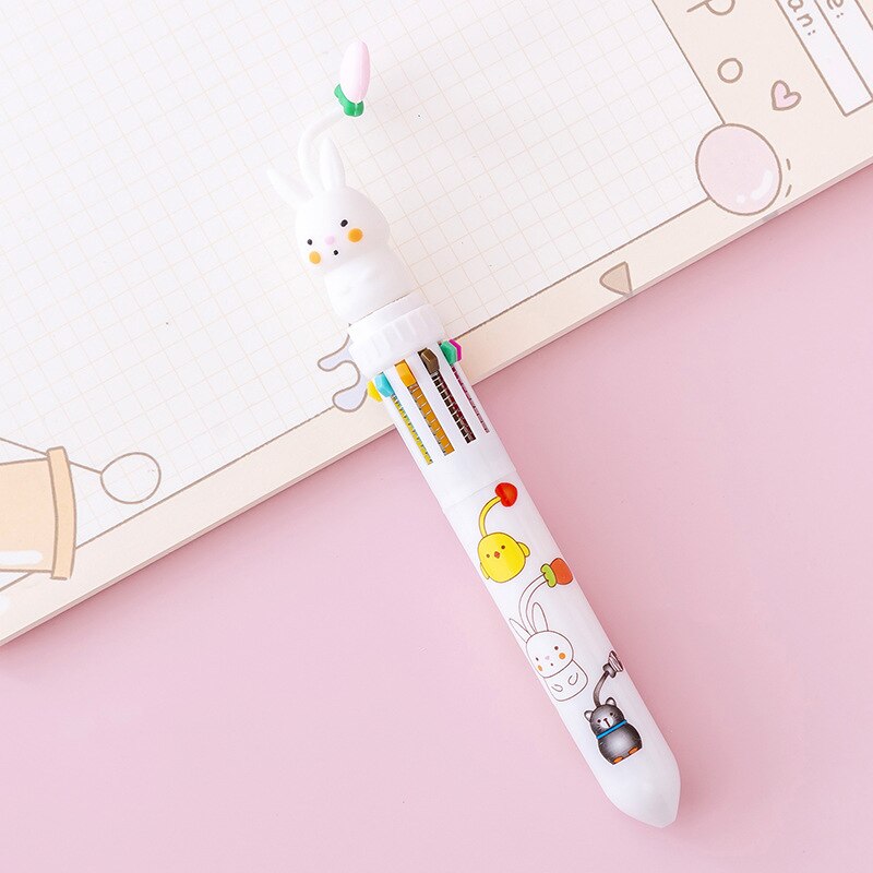 Kawaii Bunny 10 Colors Ballpoint Pens