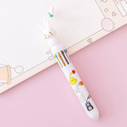 Kawaii Bunny 10 Colors Ballpoint Pens