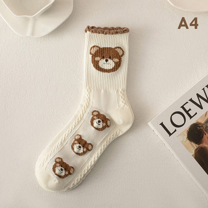 Kawaii Harajuku Teddy Bear Socks