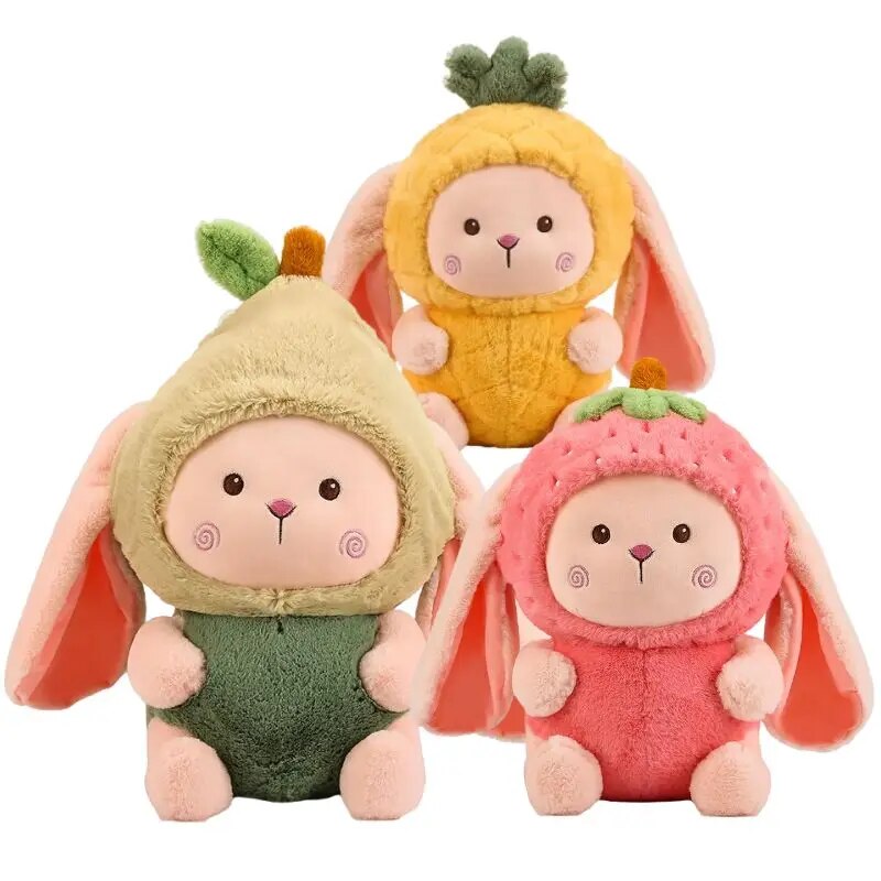 Fruit Bunny Plushies