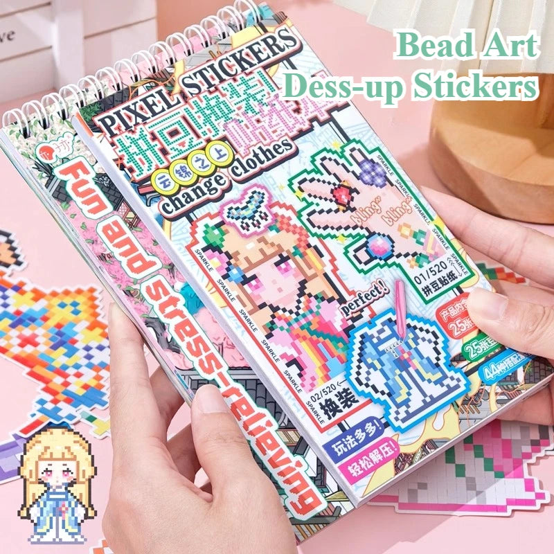 Front view ZIYI Dress Up Pixel Art Stickers