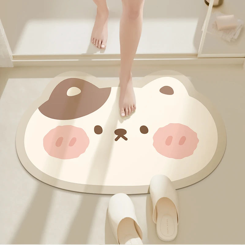 Kawaii Animal Bathroom Floor Mats