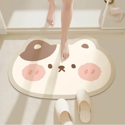 Kawaii Animal Bathroom Floor Mats