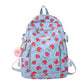 Strawberry Print Waterproof Backpack