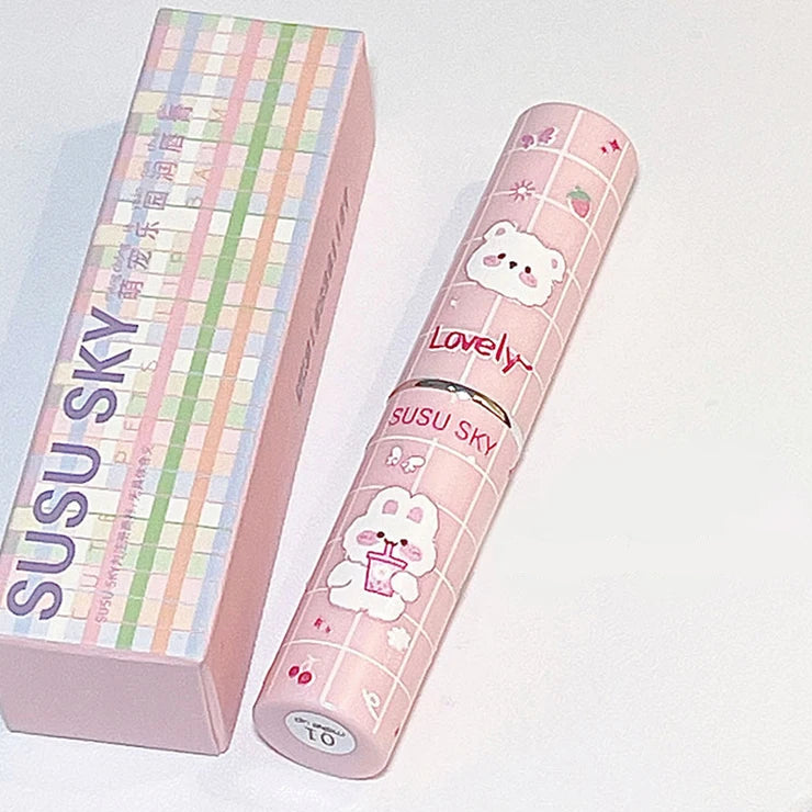 Kawaii Pseudo Colored Lips SUSU SKY Moisturizing Lipstick 