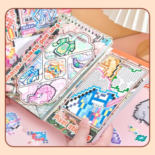 ZIYI Dress Up Pixel Art Stickers