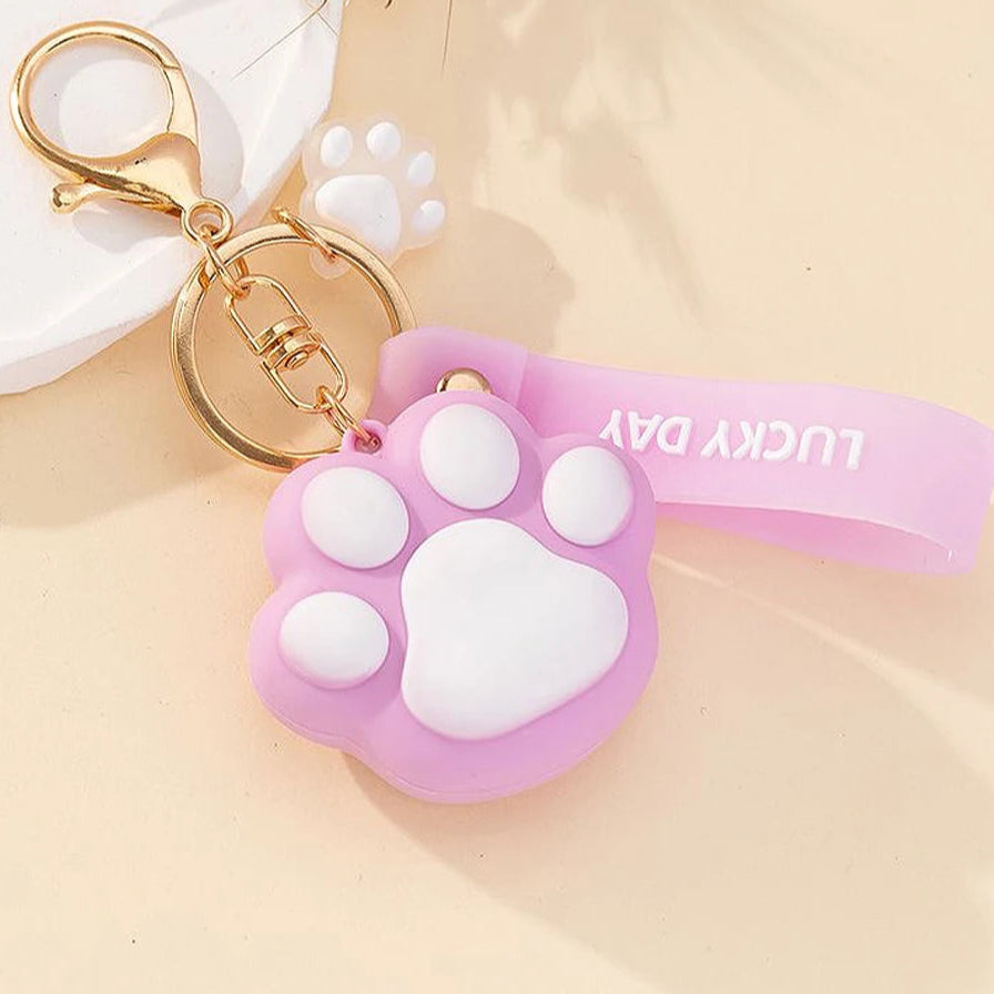 Lucky Day Cat Paw Keychain