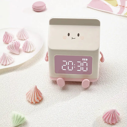 Cute Milk Carton Alarm Clock