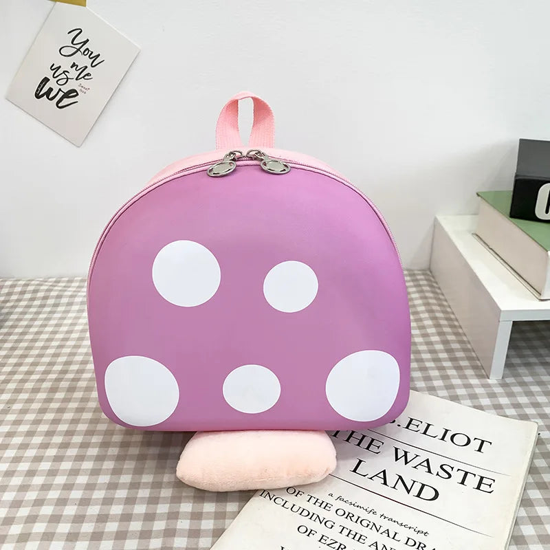 Kawaii Small Children's Mushroom Backpack