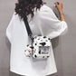 Kawaii Cow Pattern Print Mini Shoulder Bag