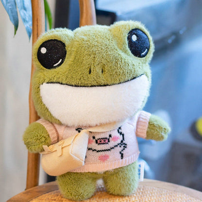 Kawaii Adventure Frog Plushie