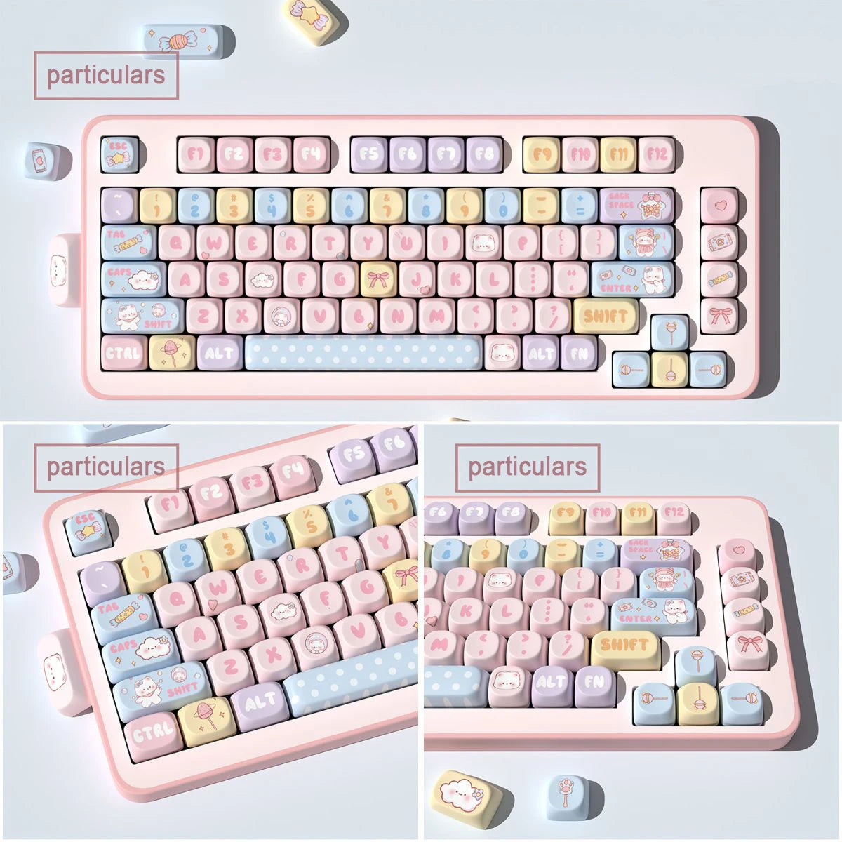 Candy Bear Keyboard Keycaps Set