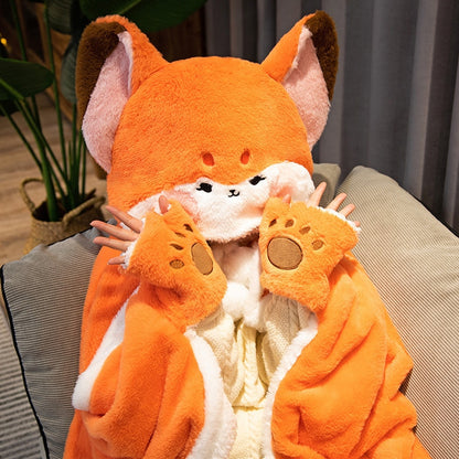Cute Fox Blanket Hoodie