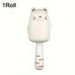 Cat-shaped lint roller with a white background