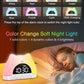 Cute Cat Rainbow Night Light & Alarm Clock