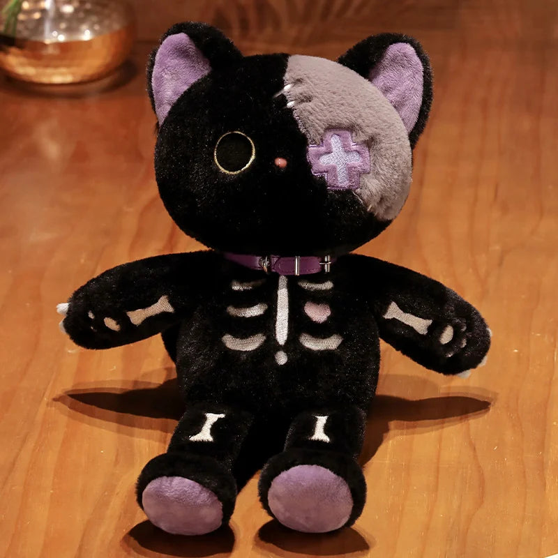 Skeleton Kitty Skeleton Cat Plushies | Spooky Charm for Your Cuddle Collection – Kore ...