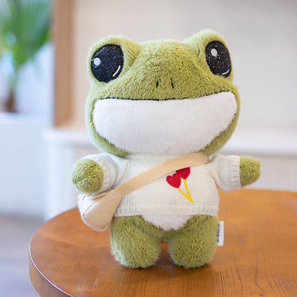 Kawaii Adventure Frog Plushie