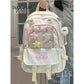 Kawaii backpack with star designs being held by a person