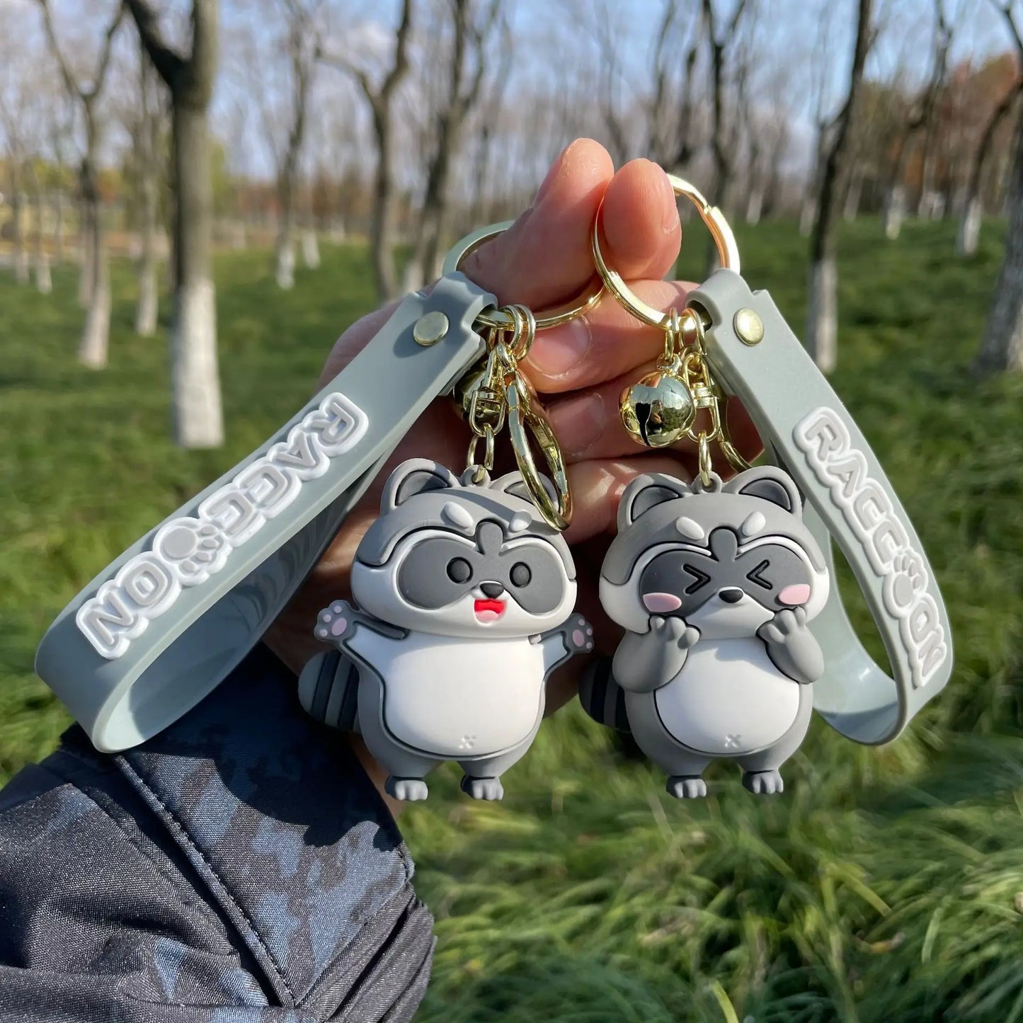 Kawaii Raccoon Keychains