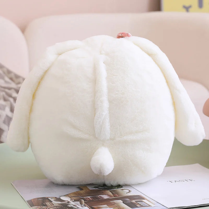 Cute Peach Bunny Plushie Back View