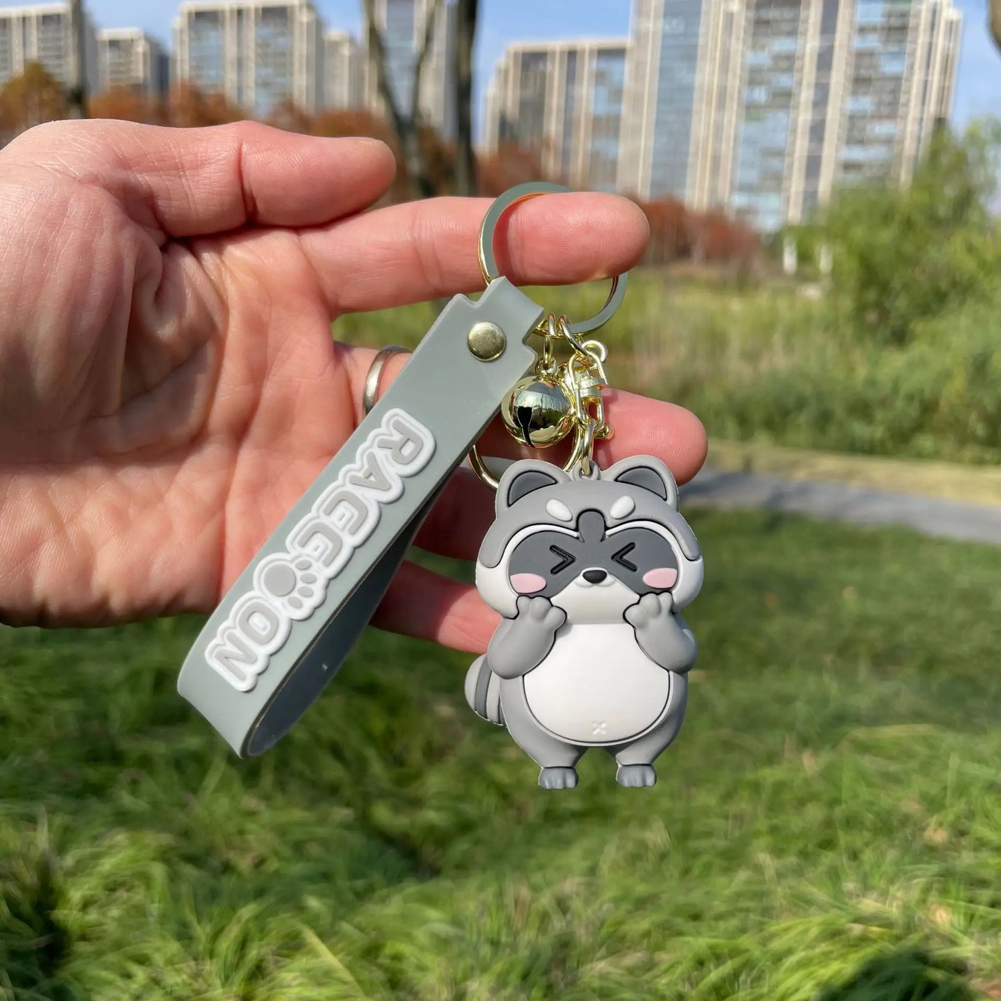 Kawaii Raccoon Keychains