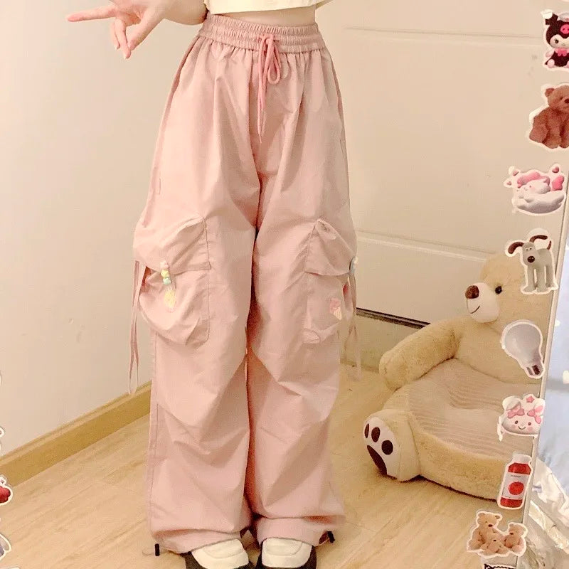 Kawaii Pastel Cargo Pants – Kore Kawaii