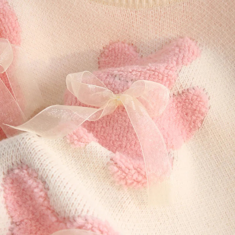 Pink Bears & Bows Sweater