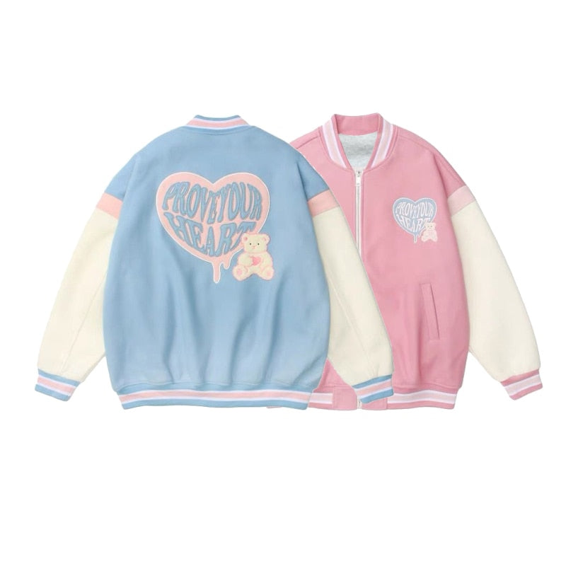 Kawaii Pink and Blue Pastel Retro Jackets