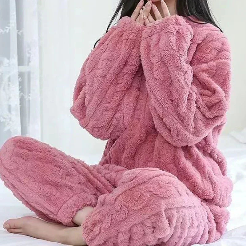 Kawaii Fluffy Fleece Pajamas