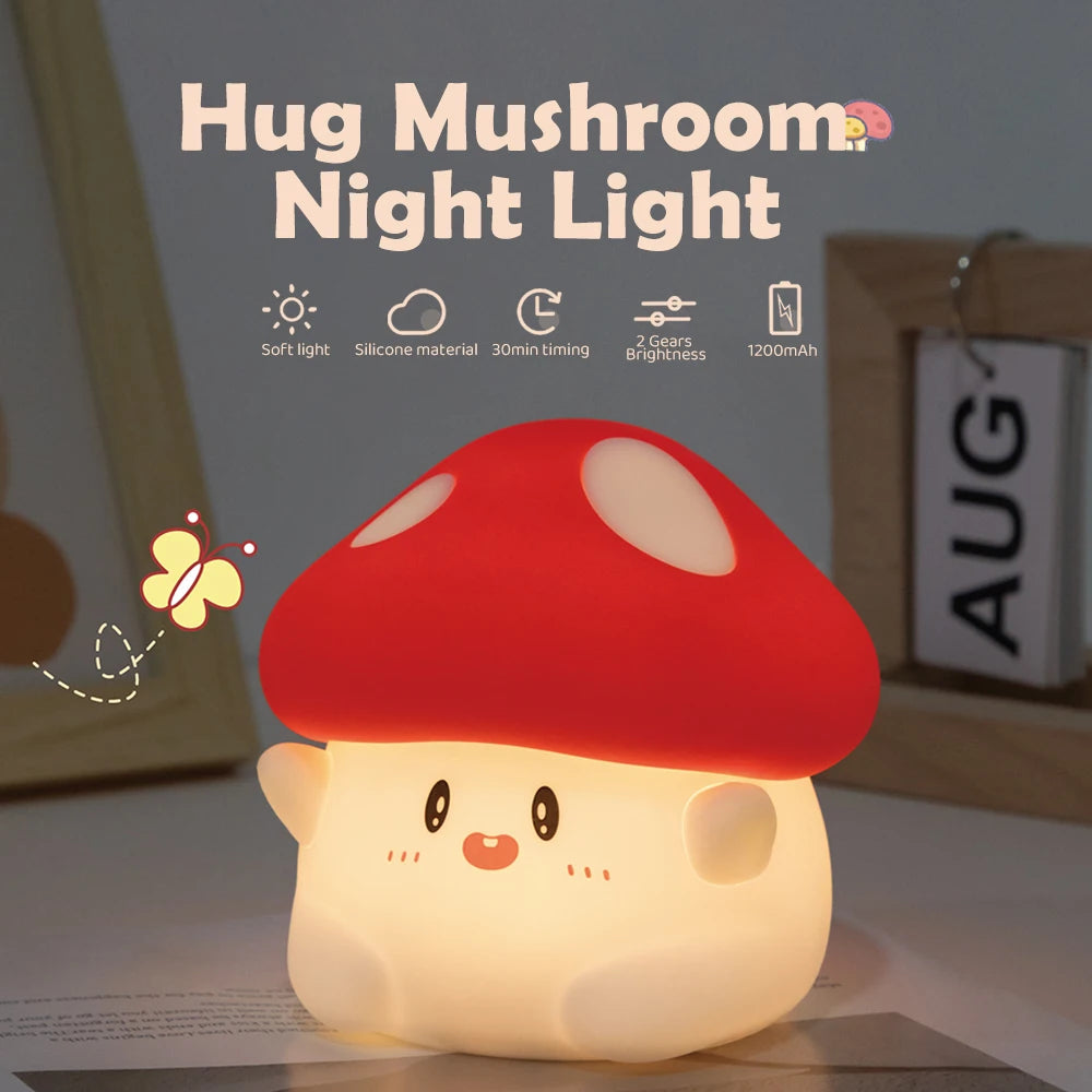 Kawaii Mushroom Night Light