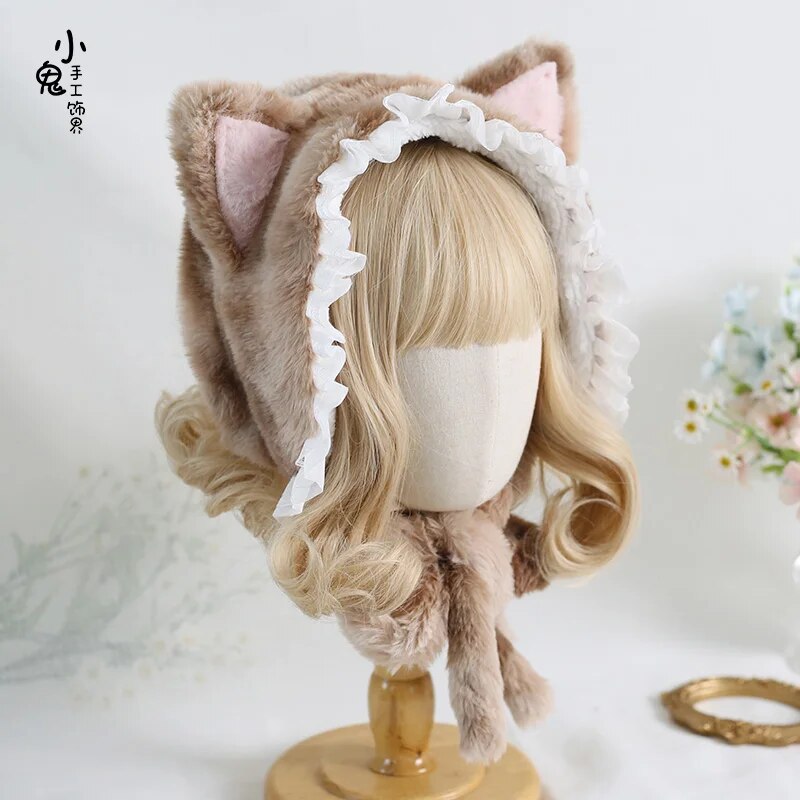 Cat Ears Bonnet - Whimsical Fashion for Feline Enthusiasts