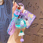 Kawaii Orchid Wind Chimes Keychain