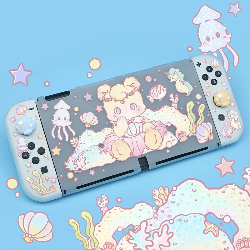 Ocean Princess Bear Nintendo Switch Case