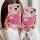 Kawaii Sakura Heart iPhone Case