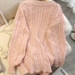 back View of Kawaii Sweet V-Beck Bow Sweater