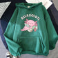 Kawaii Dark Green Relaxolotl Hoodie