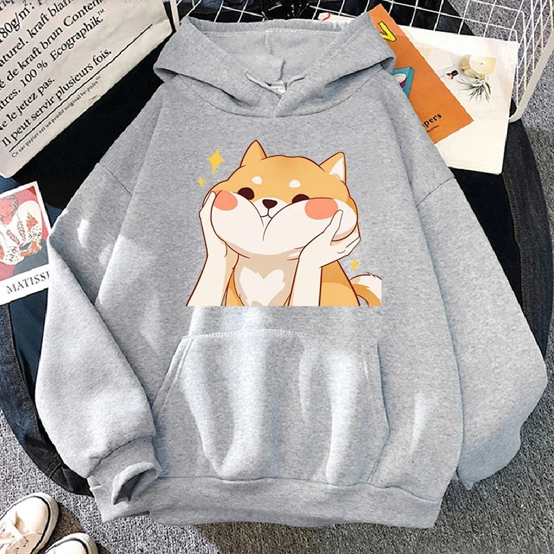 Cute Shiba Inu Graphic Hoodie